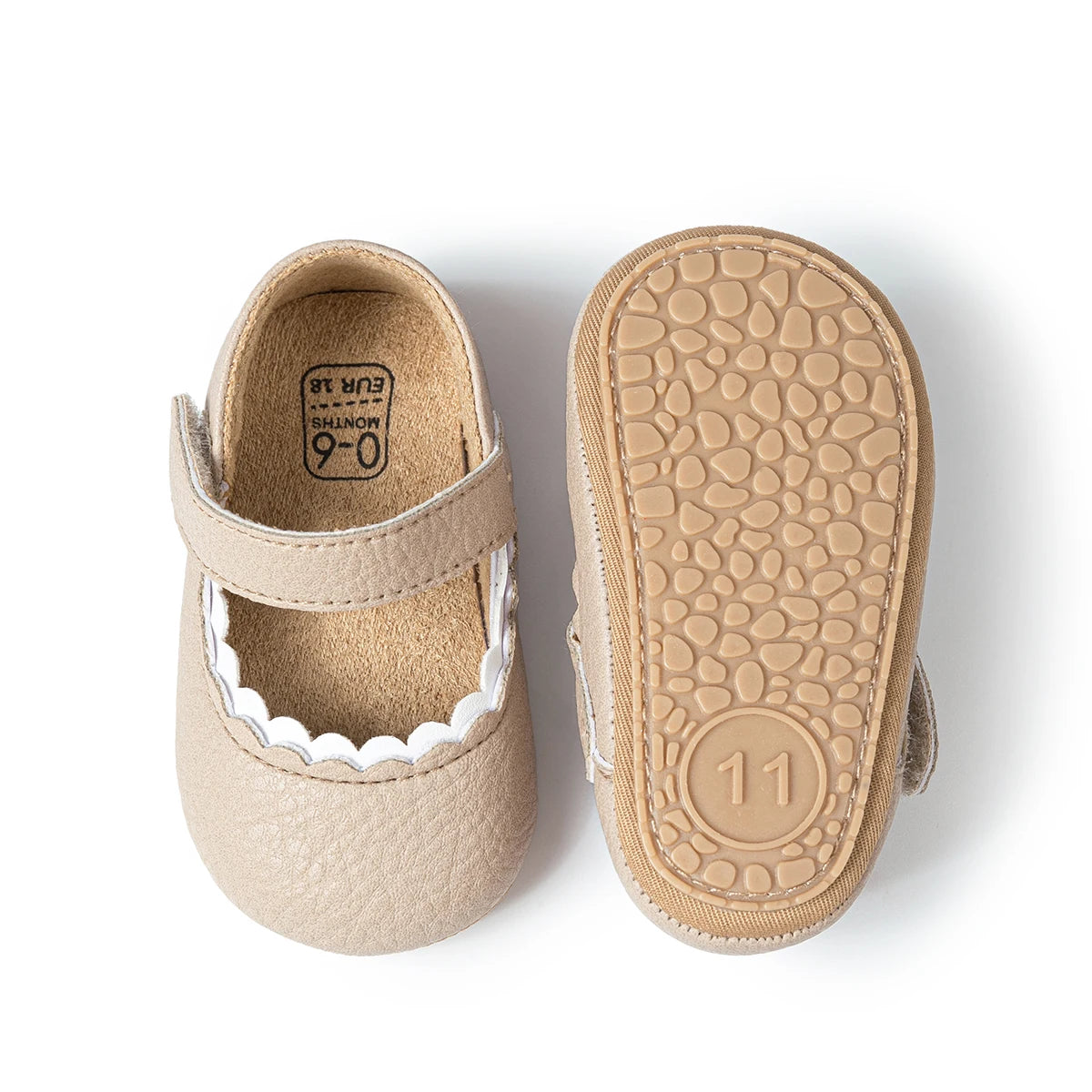 Frühling Herbst Baby Mädchen Prinzessin Schuhe 2025 - Rutschfeste Gummisohle Erste Laufschuhe - Komfortable Kleinkind Ballett Pantoletten
