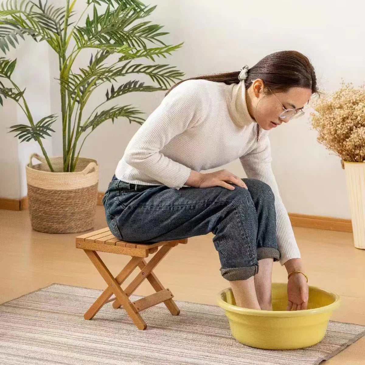 Folding Stool，Outdoor Folding Side Table, Portable Side Table, Small Side Table, Accent Table, Small Coffee End Table