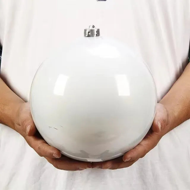 Pearlescent Kugel Glänzende Christbaumkugel - Durchmesser 12-25 cm Kunststoff