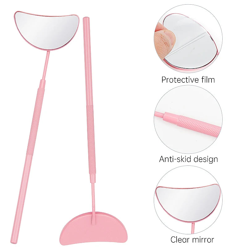 LashPro Mondspiegel Abnehmbar - Edelstahl 10cm Wimpern