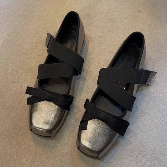 Women's Ballet Flats Shoes Woman Spring Summer 2024 Casual Sneakers Sandals Fashion Sabot Barefoot Ballerina Comfortable Elegant