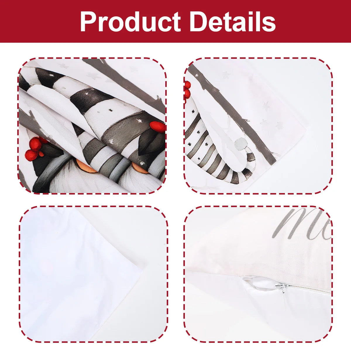 Christmas Nutcracker Pillow Cover Merry Christmas Decorations for Home 2025 Navidad Natal Xmas Sofa Pillowcase New Year 2026