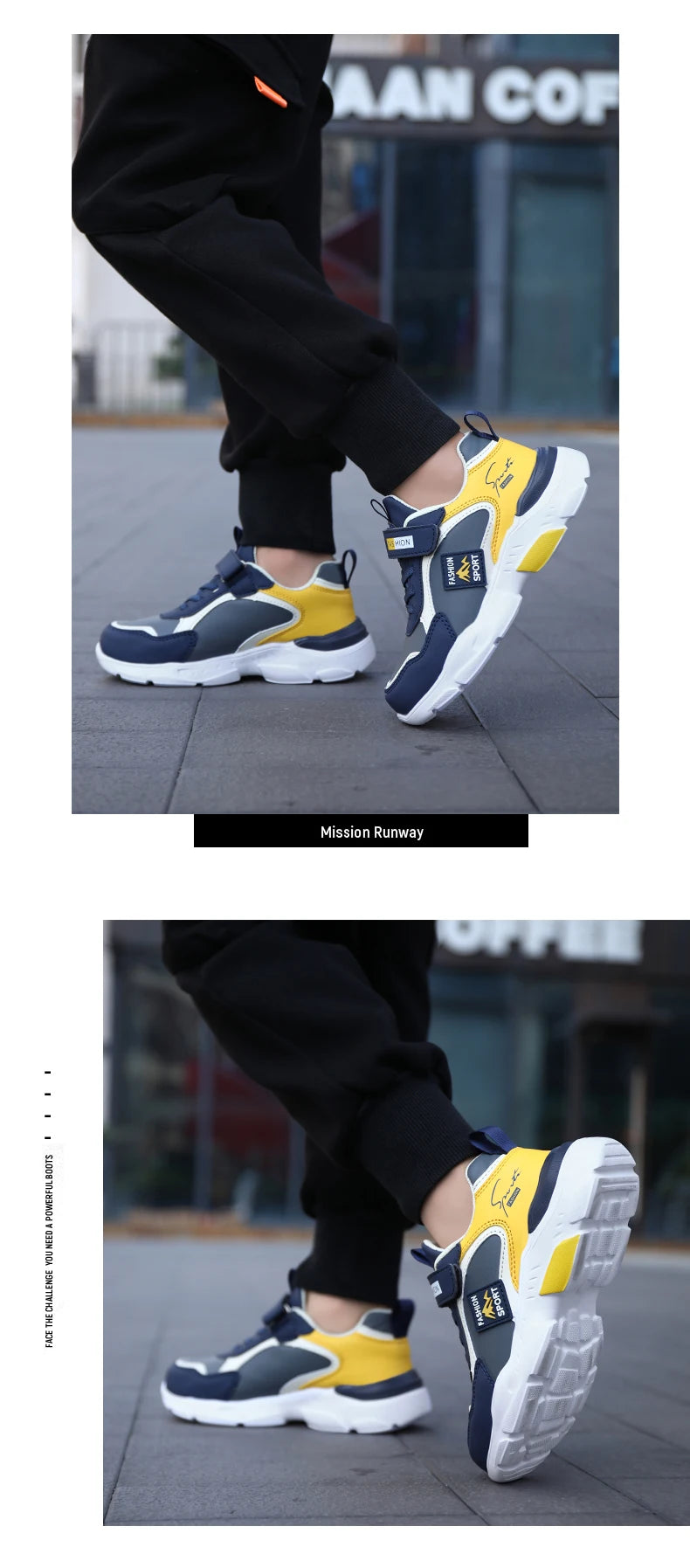 NBGAGA Kinder Sneaker Atmungsaktiv - Klett Leicht 7-13