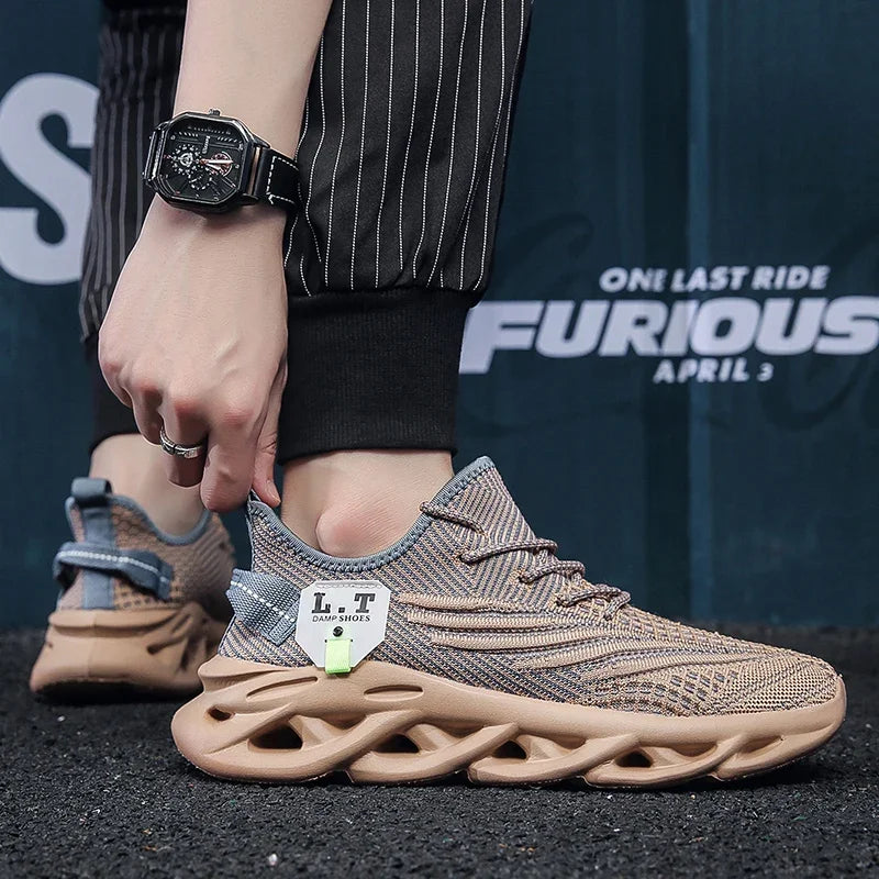 Herren-Sport-Sneaker 2025: YRZL Männer Sport Laufen Schwarz Jogging Schuhe Lässige Sneaker Outdoor Atmungsaktiv Mesh Frauen Leicht Stoßdämpfung Schwarz Tennis Kollektion