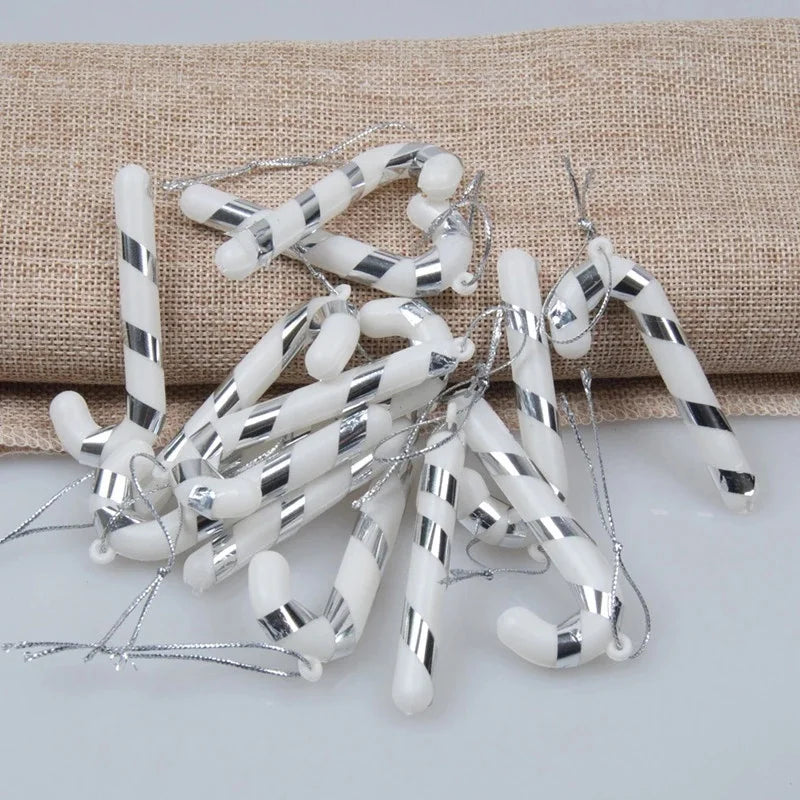 Choice Candy Cane Mini Weihnachtsbaum Deko - 12 Stück, Klein