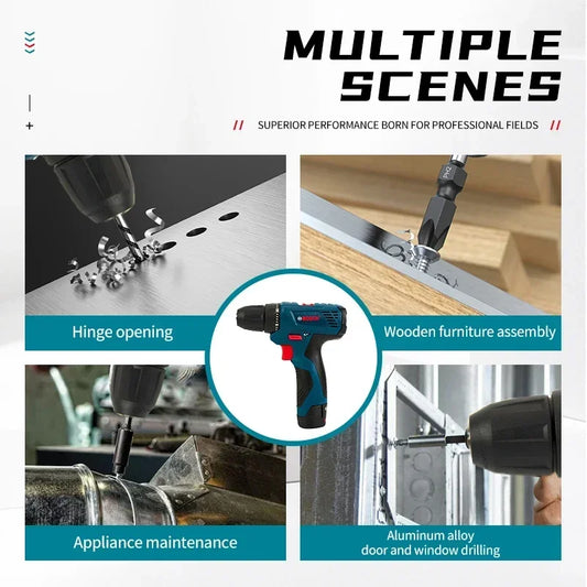 Bosch Professional Elektrobohrer GSR120-LI 12V Akku Elektro Hand Bohrer Multi-Funktion Heim DIY Schraubendreher Elektrowerkzeuge