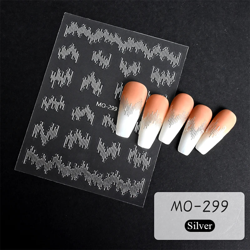 Designs 5D Relief Schmetterling Nagelsticker - 1 St 3D