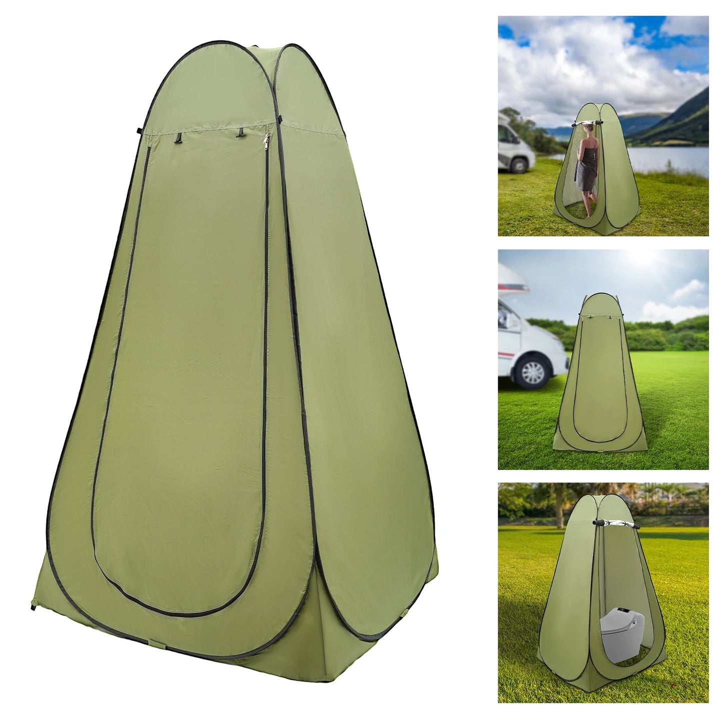 Shower Tent, Outdoor Camping Privacy Shelter, Portable Toilet Tent for Hiking