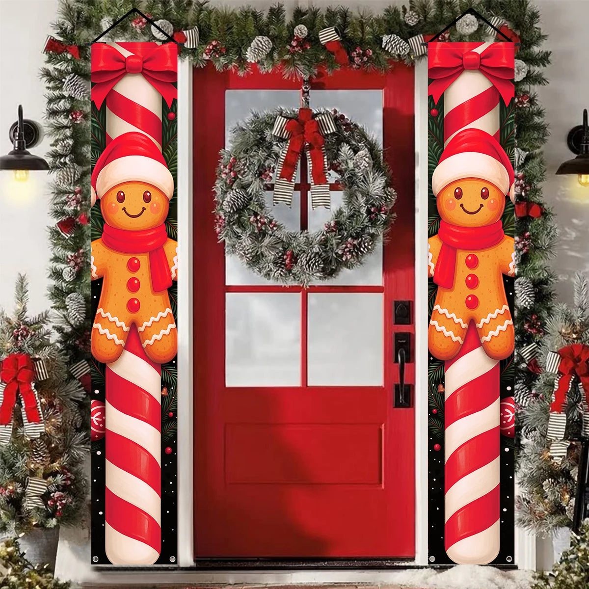 CN Zhejiang Türbanner Weihnachtsdeko - Größe Groß, Polyester