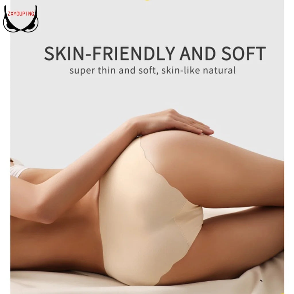 Damen Unterwäsche 2025 - ZXYOUPING Low Waist Seamless Ice Silk Antibacterial S-XXL