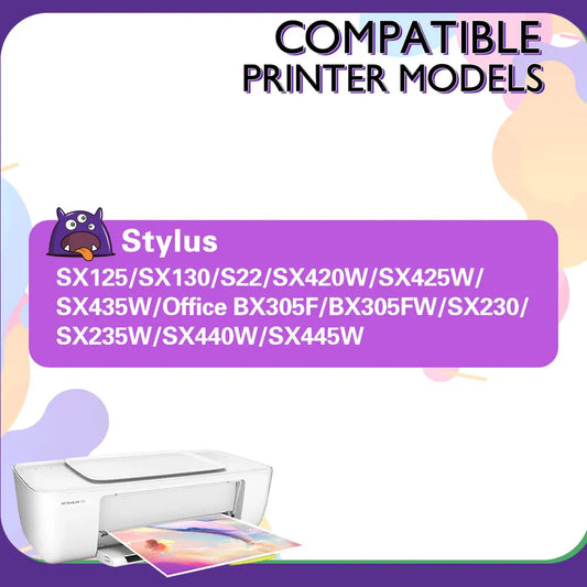 T1281 Tintenpatrone kompatibel Epson - 18ml K/C/M/Y