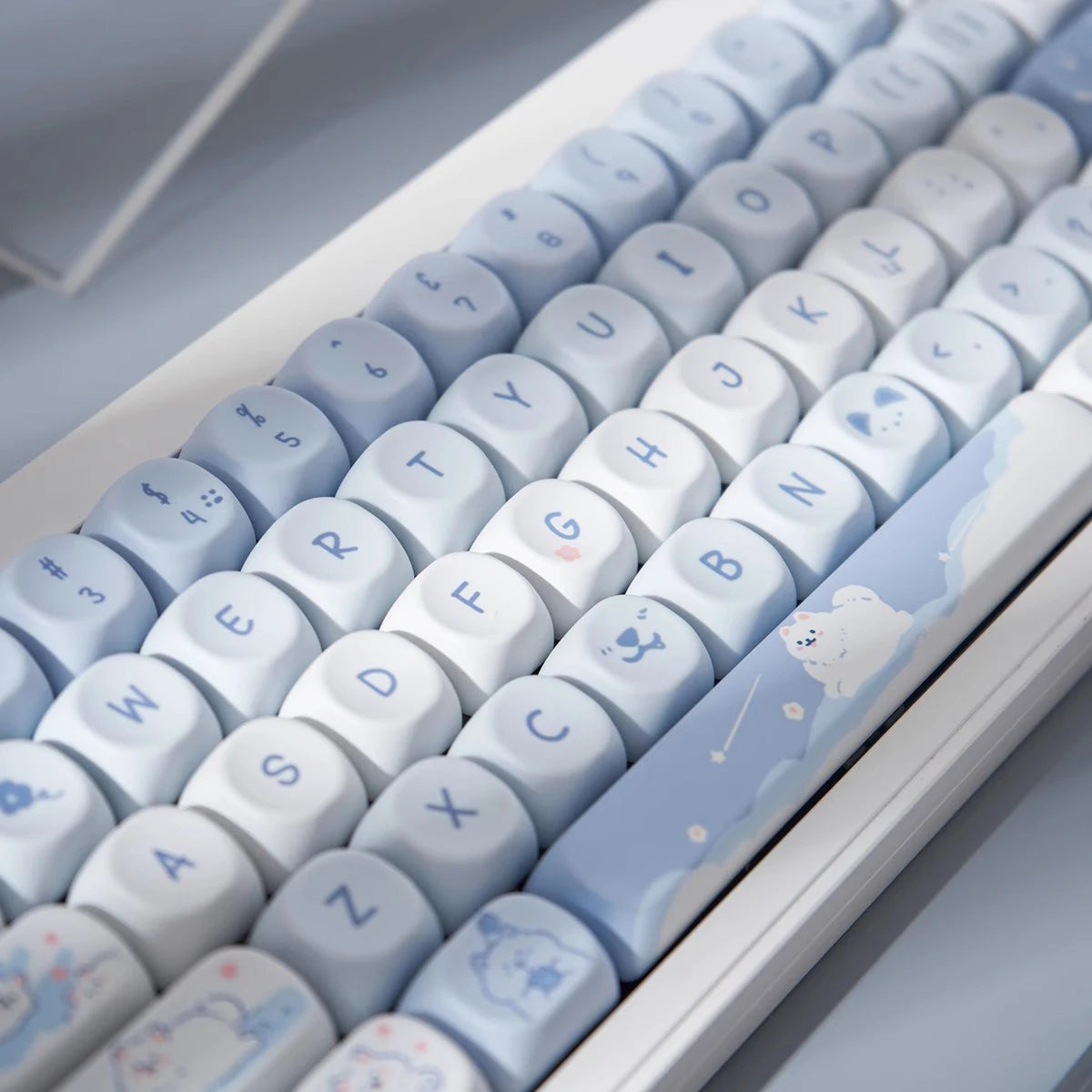 USLION 95Keys Dessert Cat Theme Keycaps MOA Profile PBT Key Caps Kit für 61/64/68/84/75/87Keys GMK67 Gaming Mechanical Keyboard