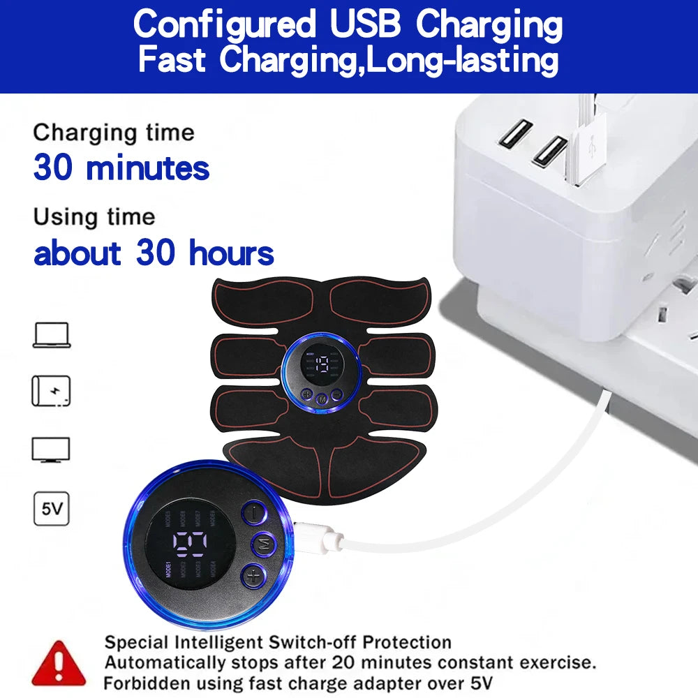 Plasturi fitness 2025: Raiuleko Plasturi pentru antrenament abdominal, braț, ABS și șold - Stimulator muscular abdominal EMS, instrument de exerciții, colecție de masaj pentru slăbire corporală