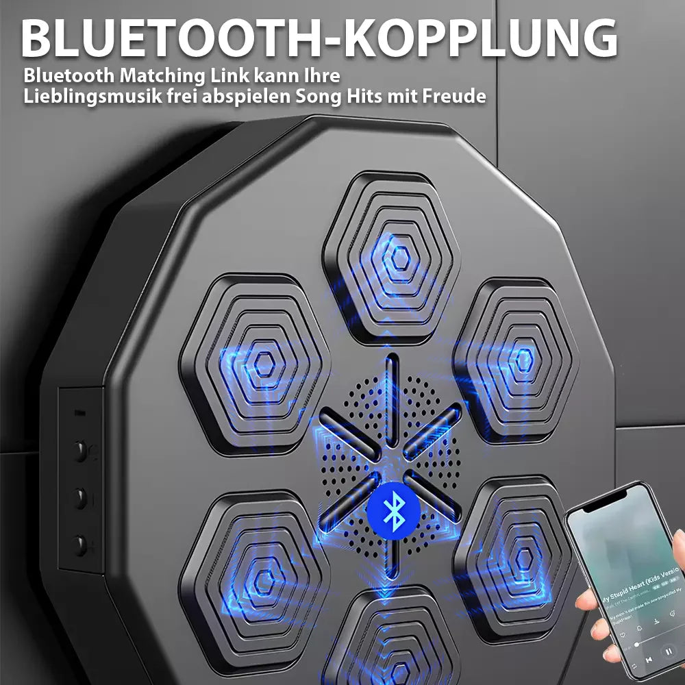 Intelligente Musik Boxing Maschine - Elektronisches Boxtraining Wandziel Sport Agilität Reaktion Wandmontage