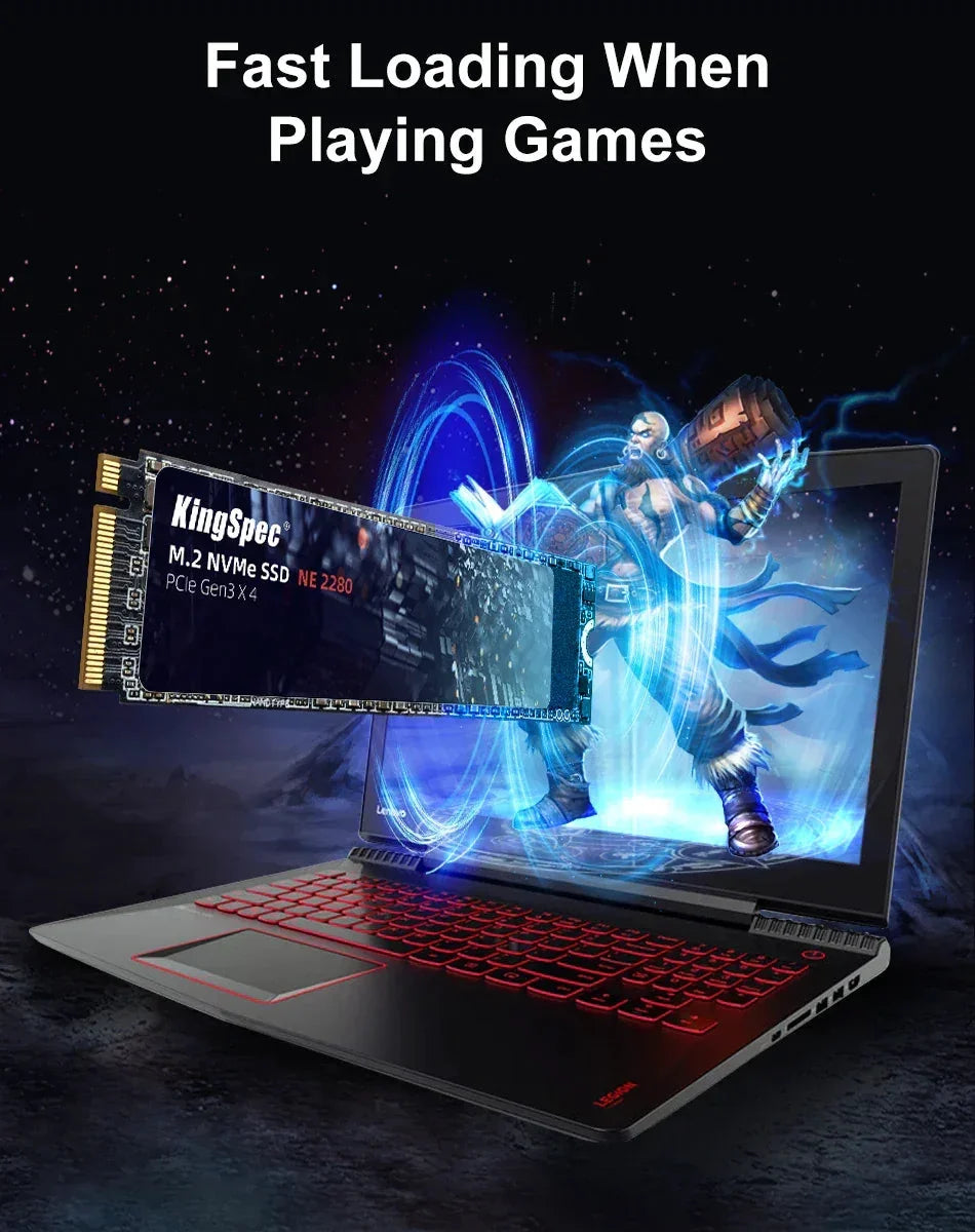 KingSpec M.2 SSD 120GB 256GB 512GB 1TB 2TB Festplatte M2 NVMe PCIe SSD Interne Festplatte für Laptop Desktop MSI - Golden Bridge Store