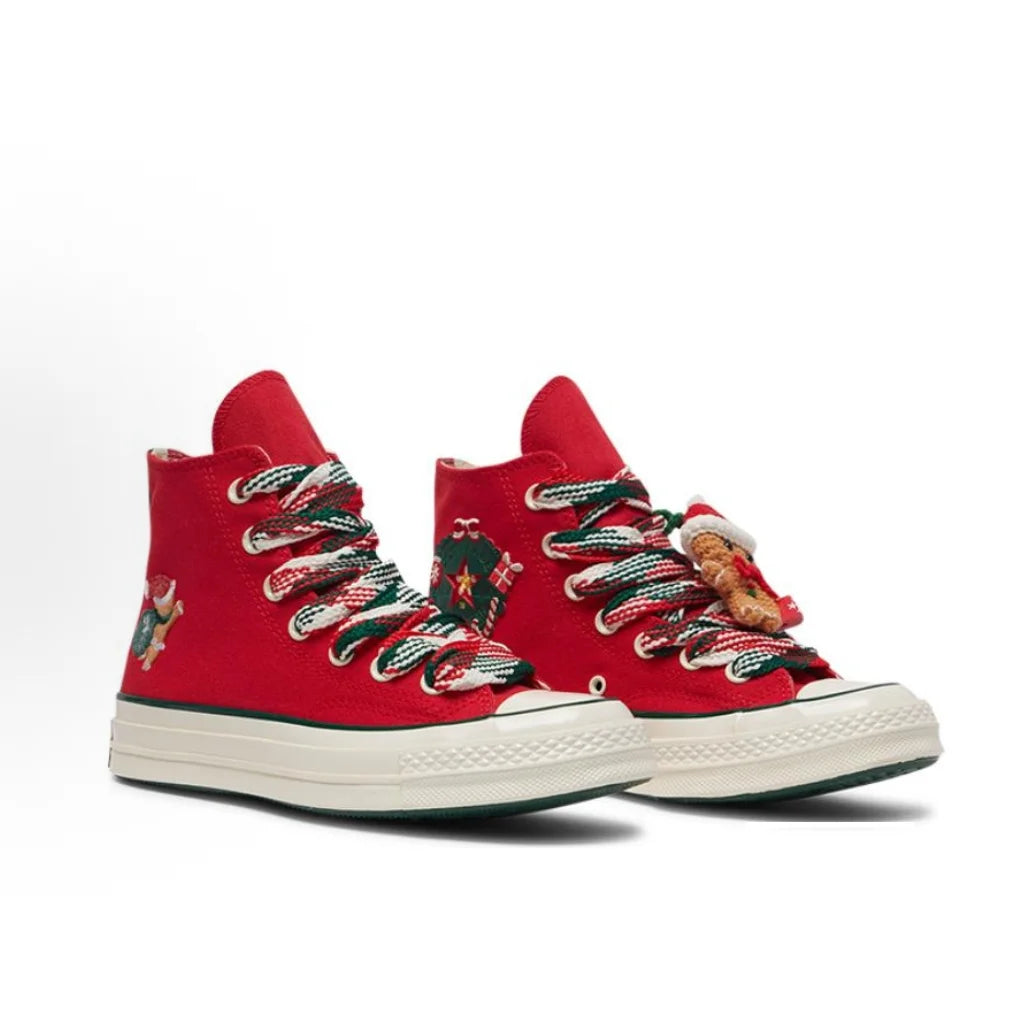 Converse A12450 Teniși Înalți din Pânză Rezistenți la Uzură - Mărime Unisex Material Exterior Poliester Talpă Cauciuc
