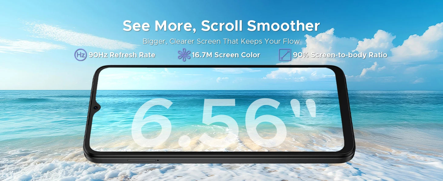 DOOGEE Note56 Plus Großer Akku - Kapazität 6150mAh, Display 6,56 Zoll
