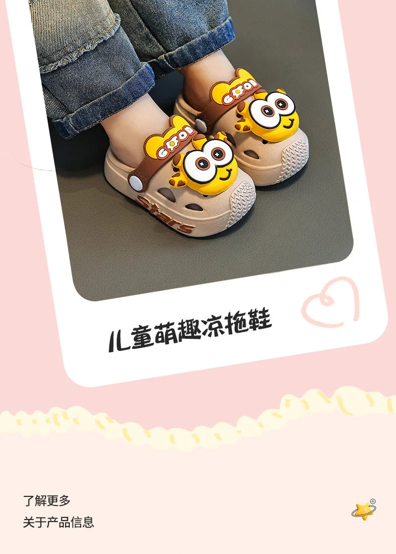 Kinder-Hausschuhe 2025: Sommer Cartoon Cool-Beach - Indoor Comfort Collection