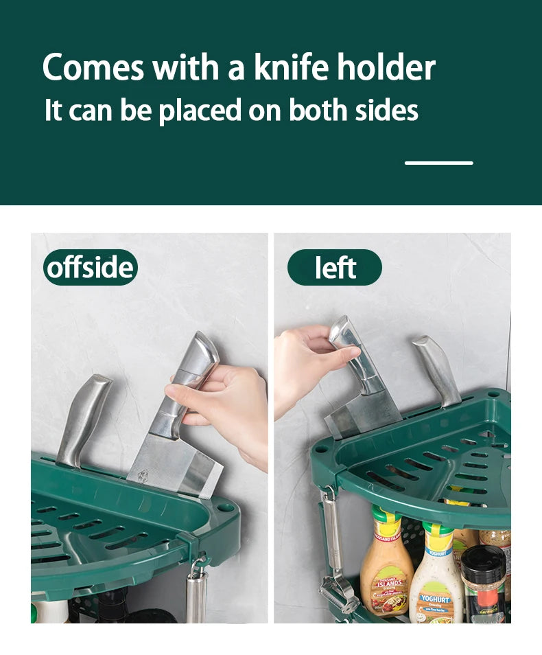 Choice Eckregal Küchenrack - Dreieck 3 Ebenen 25x25cm