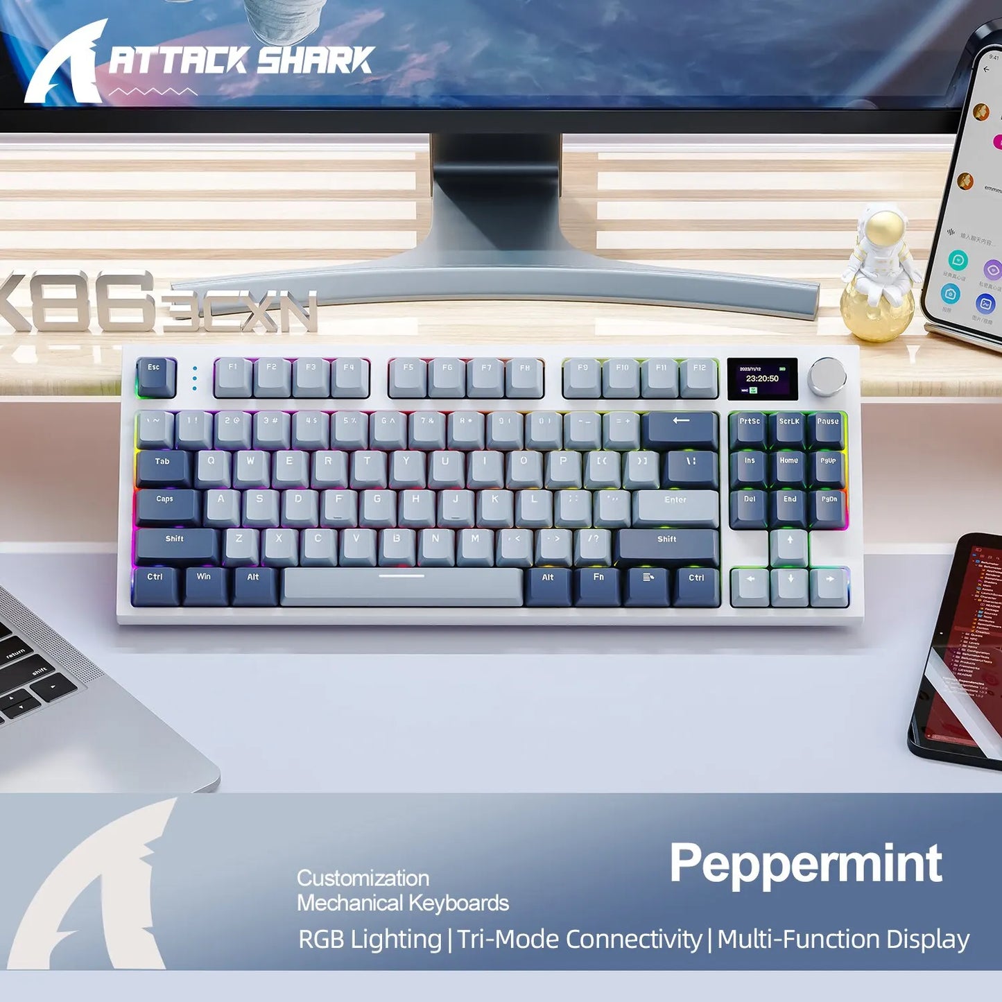 Gaming Tastatur 2025 - K86 Wireless Hot-Swappable Mechanical Keyboard