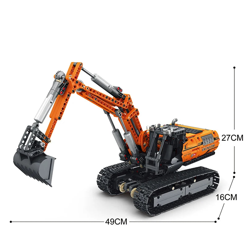 REOBRIX 22003 Ferngesteuerter Bagger - 1106 Teile 35cm