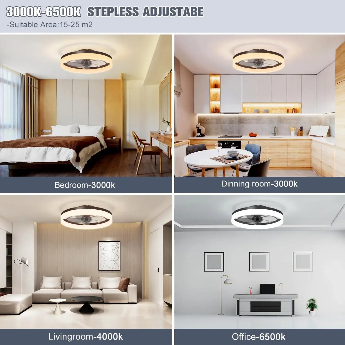 Deckenventilator 2025: Modern Smart Fan With Lights Winter Summer Reversible Dual Modes Collection