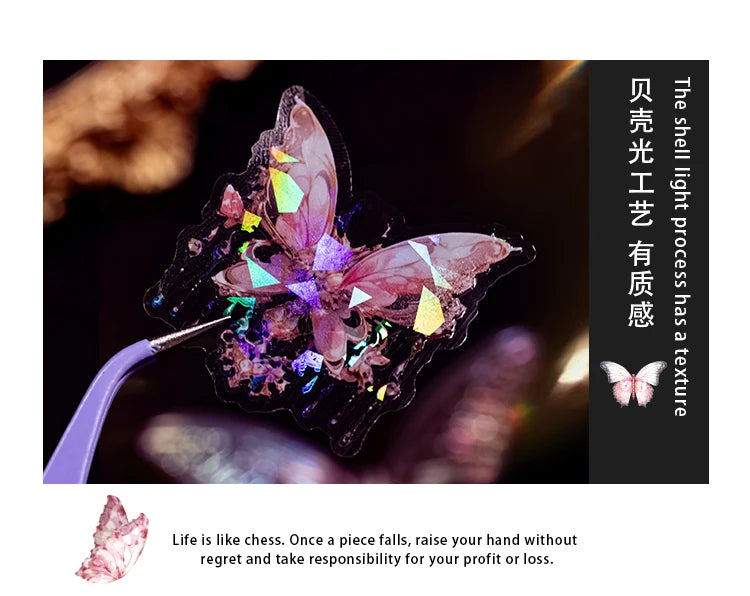 Choice Gold Schmetterling Aufkleber - 100 Stk 165x165mm PET