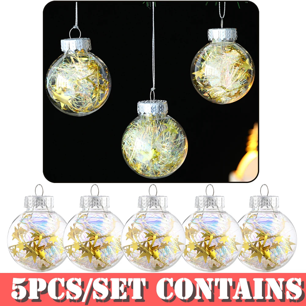 Partigos Hängende Schneekugel Kristall - Kapazität 5 Stk; Größe Ø4 cm