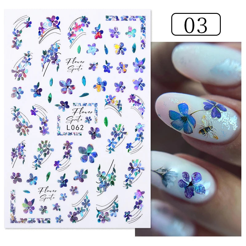 Designs 5D Relief Schmetterling Nagelsticker - 1 St 3D