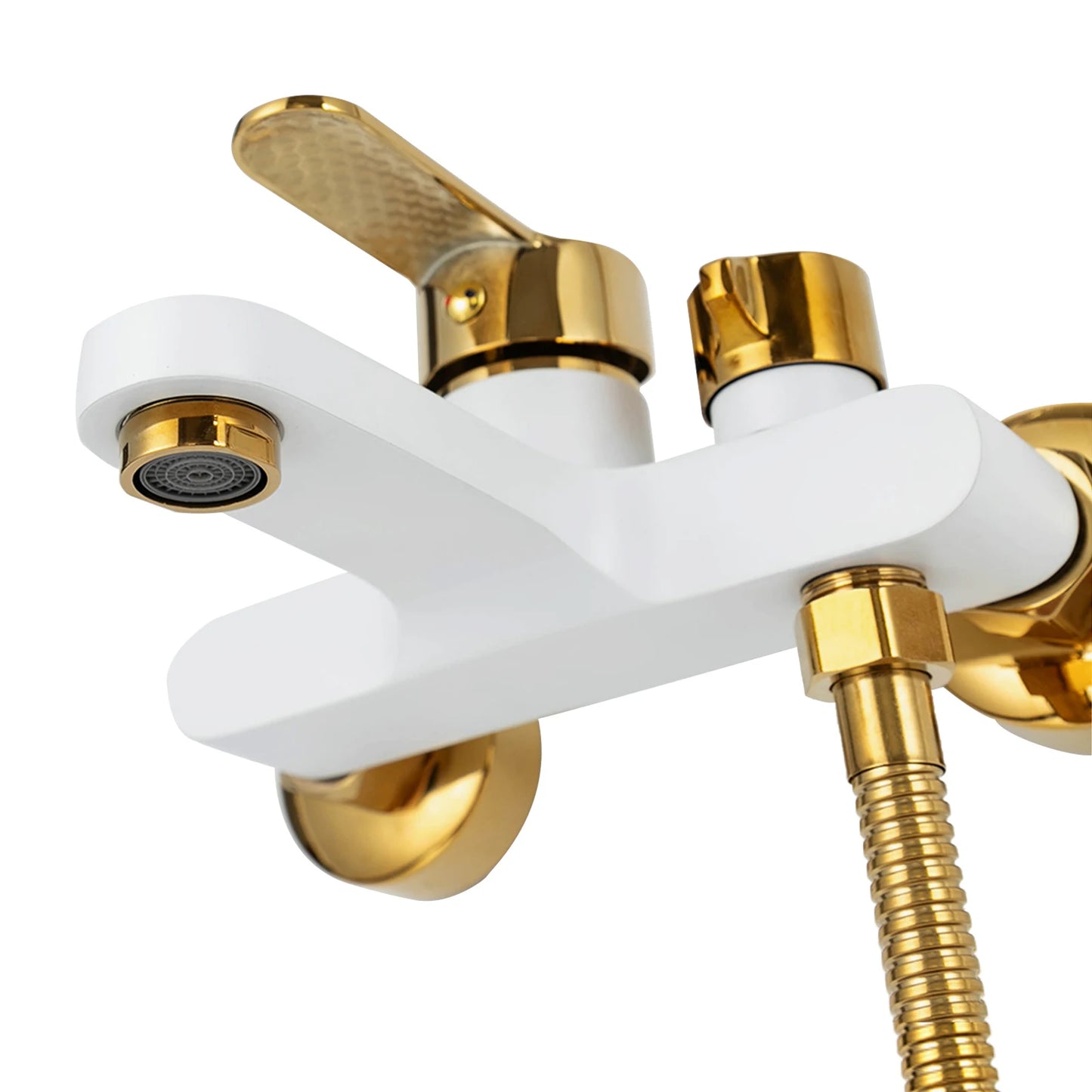 AquaGold Badewannen-Duscharmatur-Set G1/2, 1,5 m Schlauch, 2 Modi