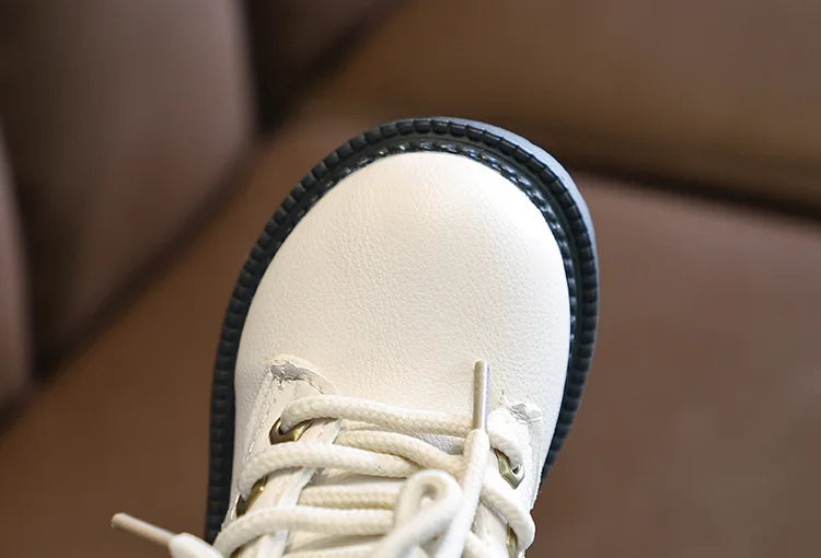 Kinderstiefel für Jungen und Mädchen, modische Kinder-Knöchel-Schneestiefel, Gummi-Außensohle, Herbst-Winter, warm, klassisch für Kleinkinder, große Kinder