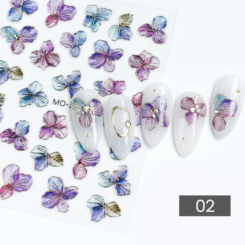 Hign-Concerned 3D Schmetterling Sticker - 1 St 7.2x9.2cm