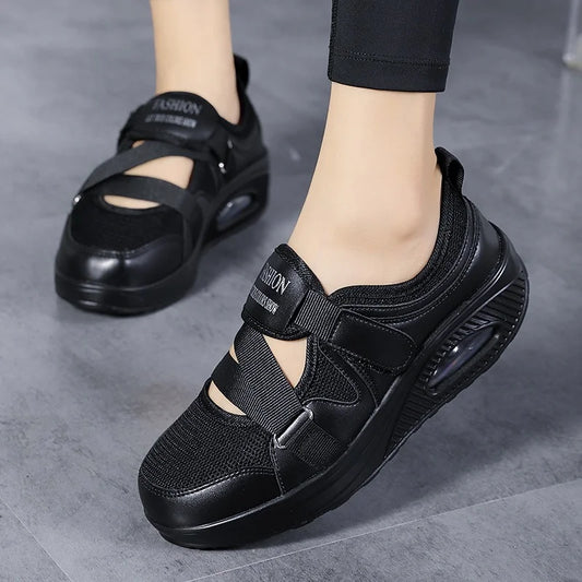 Women's Shoes 2022 Fashion Breathable Wedge Air Sneakers Lightweight Platform Sport Shoes Summer Woman Vulcanize Shoes