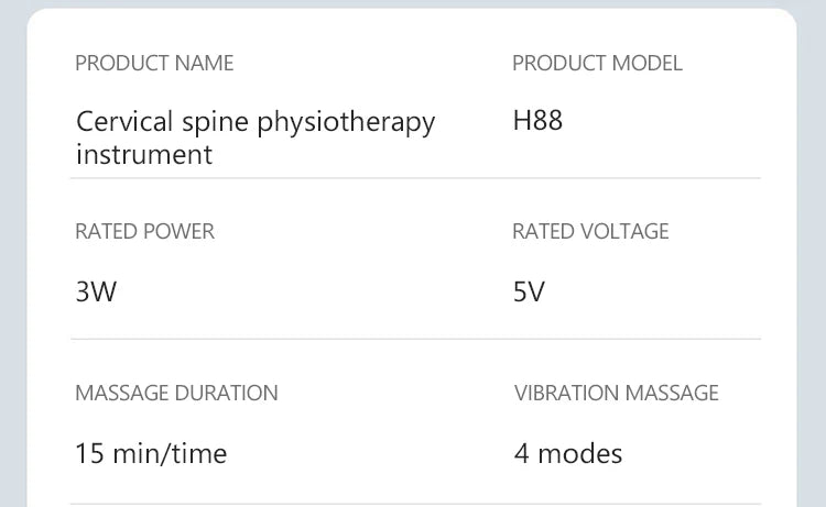 PAQIN Nackenmassagegerät Niederfrequenz - Wiederaufladbar, Kompakt, ABS