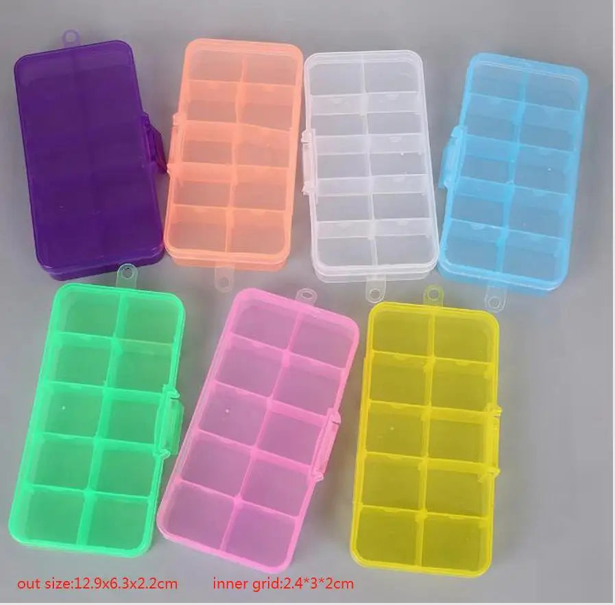 Plastik Schmuck Boxen Plastik Werkzeug Box Verstellbar Handwerk Organizer Lagerung Perlen Armband Schmuck Boxen Verpackung Großhandel