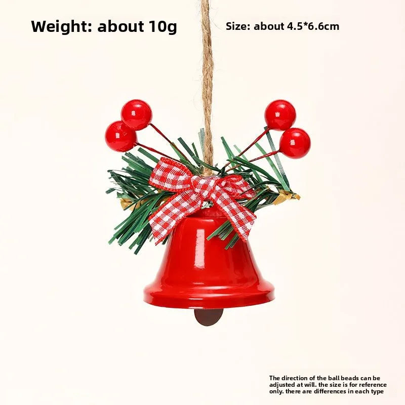 Weihnachtsbaumschmuck Glockenanhänger Weihnachtsdekorationen ins Windszene Layout Atmosphäre Requisiten Ornamente DIY Cloche Metall