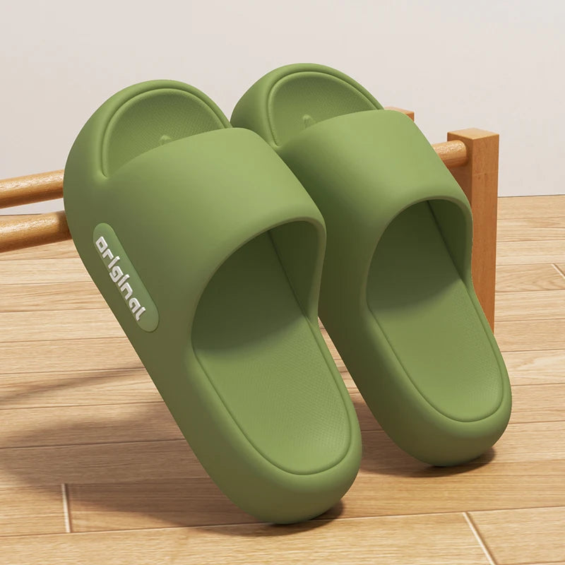 Dick Plattform EVA Hausschuhe für Frauen 2025 Frühling Sommer Rutschfest Strand Flip Flops Frau Komfort Weich Sohle Innen Cloud Hausschuhe