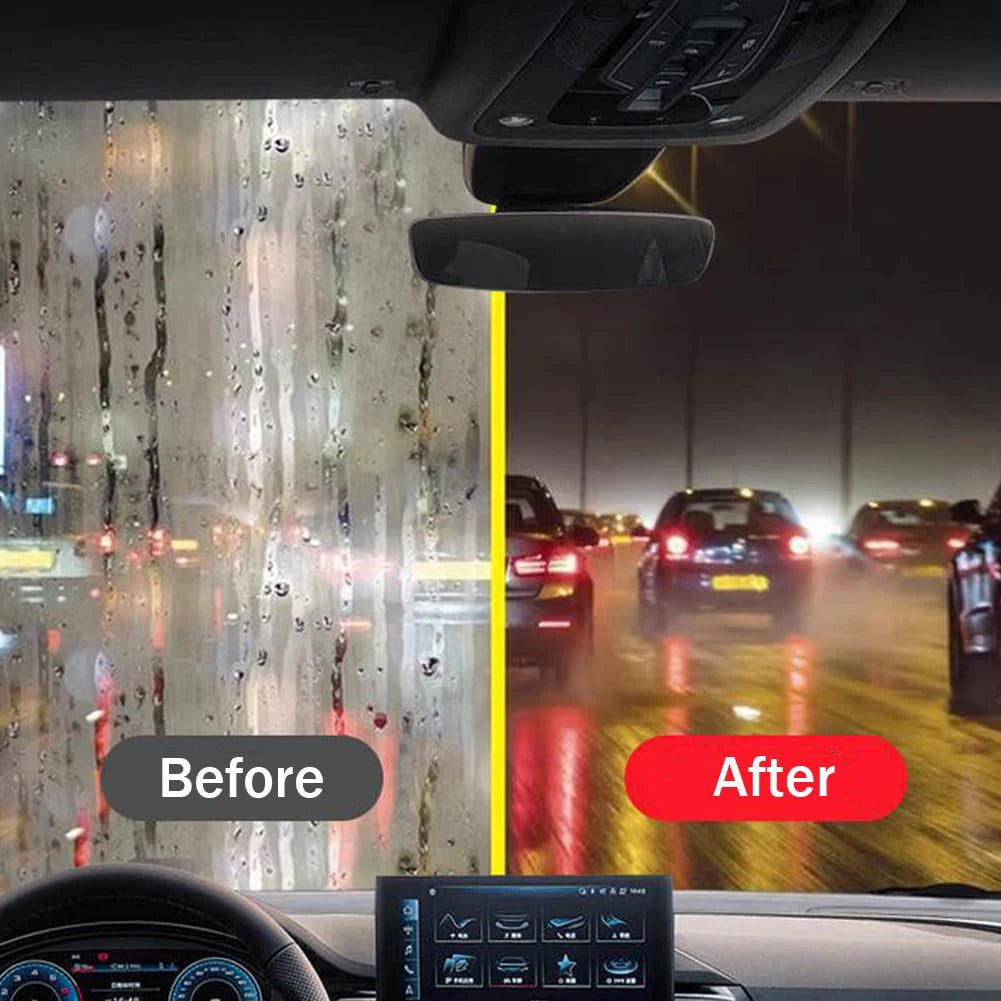 Autoglas-Reiniger 2025: Car Glass Oil Film Remover - Powerful Windshield Cleaner Sponge Brush Water Spots Collection