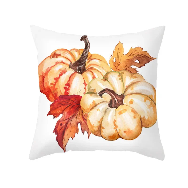 ZhejiangHign Herbst Kürbis Kissenbezug - 45x45 cm Polyester