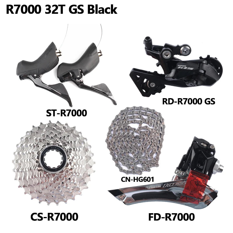 Shimano 105 Ultegra R7000 R8000 Groupset 2x11s Road Bike Bicycle Set CS 12-25T/11-28T/11-30T/11-32T/11-34T Upgrade From 5800