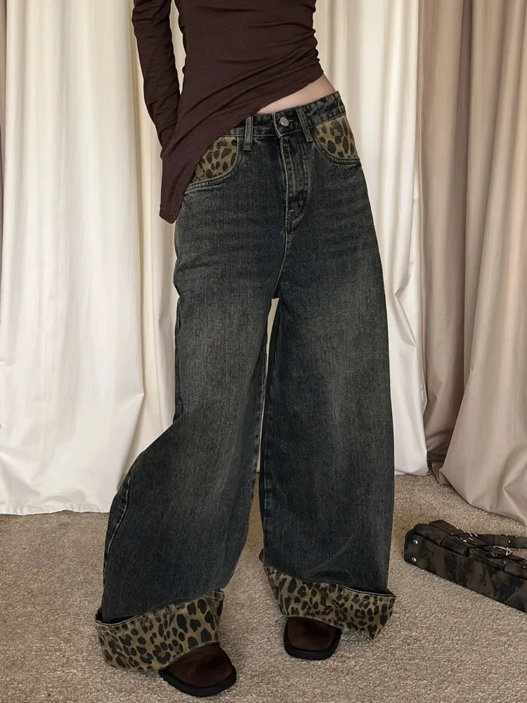 Nomikuma Jeans Leopard Retro - Größe S-XL Denim Regular