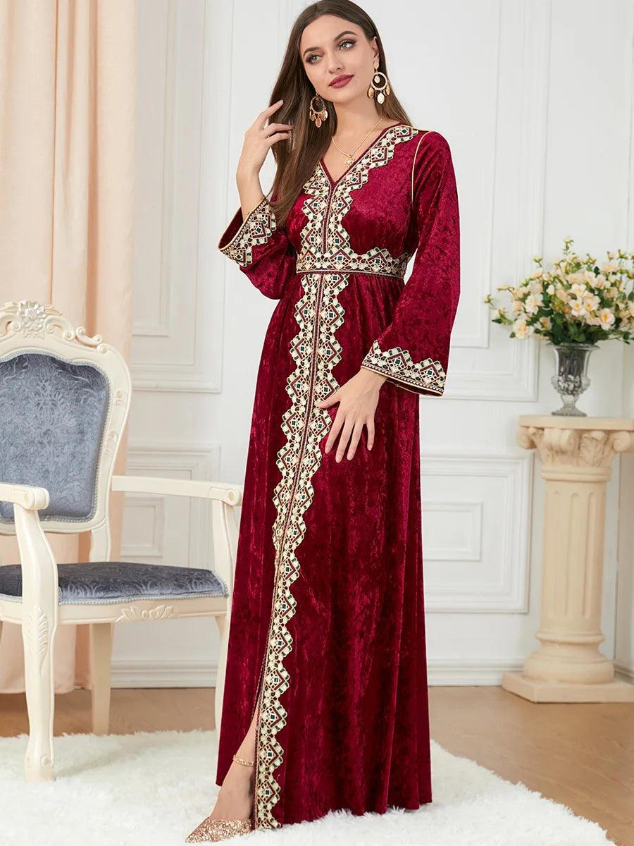 Elegant Dubai inspired dress for muslim women,Modest & stylish fashion