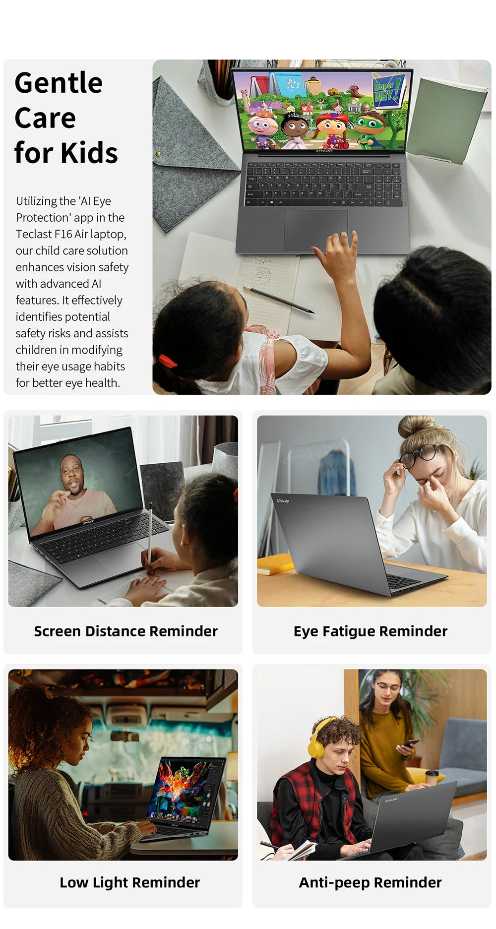 Teclast F16Air Flip-Laptop - 16 GB RAM, N95, 16,1Zoll