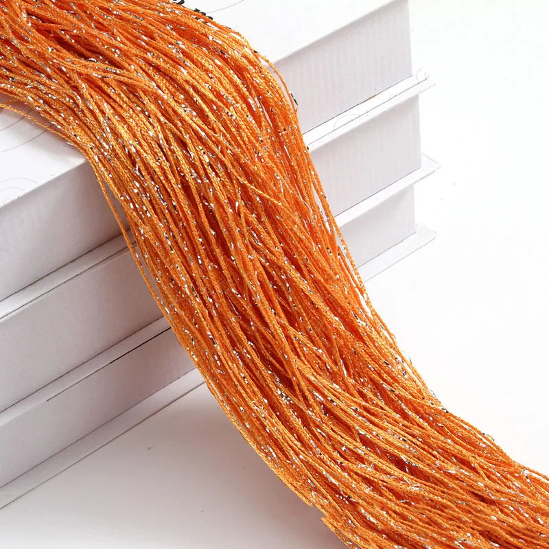 HomeStyle Glitzer-Türschnur - 100x200 cm silber Vorhang