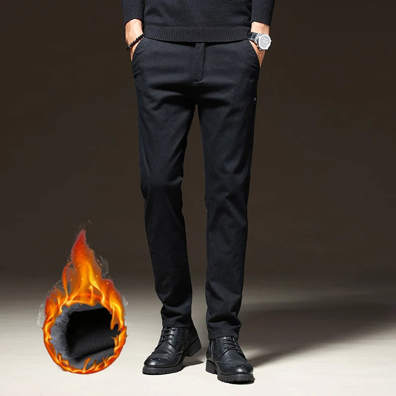 Pantaloni CN Warmfleece - Talie elastică din bumbac, model standard