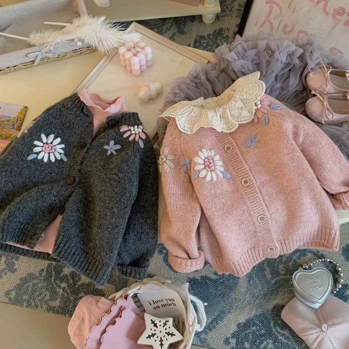 CZ4746 Strickcardigan - Größe 3-6 Jahre, Material Baumwolle/Polyester