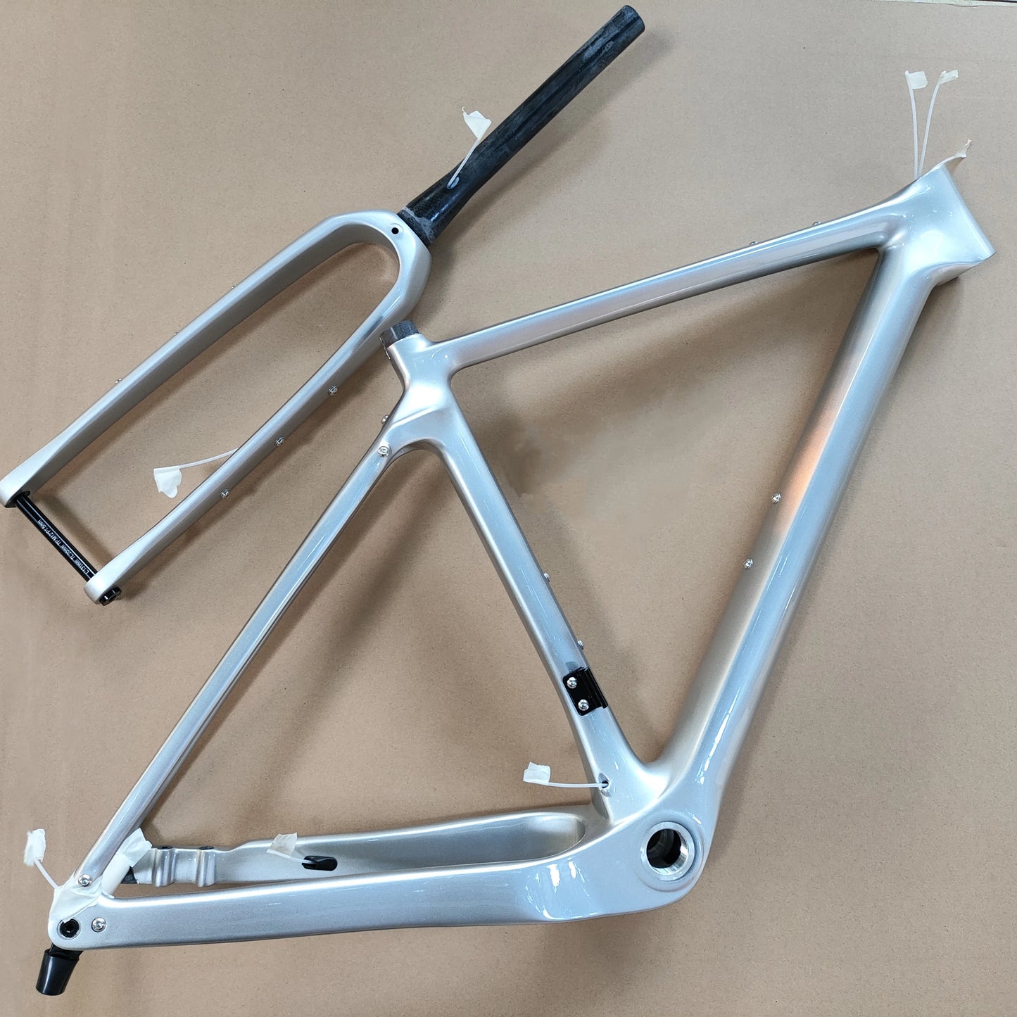 BXT Carbon Gravel Bike Frame Fully Hidden Cable Carbon Frame Fork Thru Axle Gravel Disc Brake Carbon MTB Road Bicycle Frame 27.5