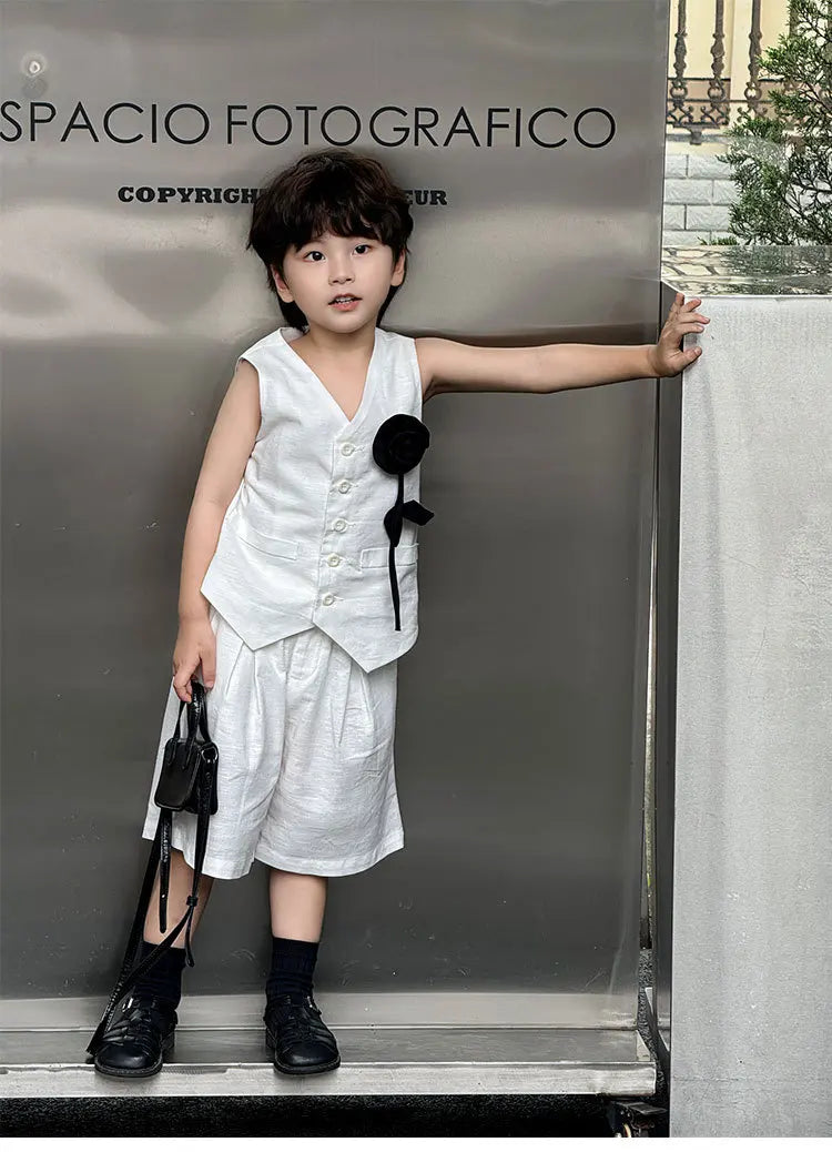 Kinder-Eleganz-Set 2025: Weiße Boutique-Kollektion - Premium Formal Wear