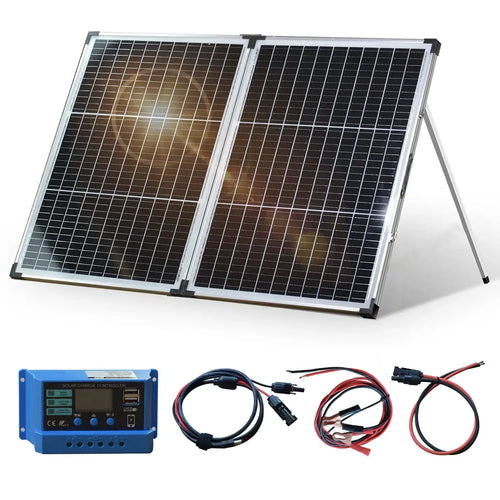 Solarpanel Faltbar 140W Monokristall PV Modul Mit Laderegler Camping