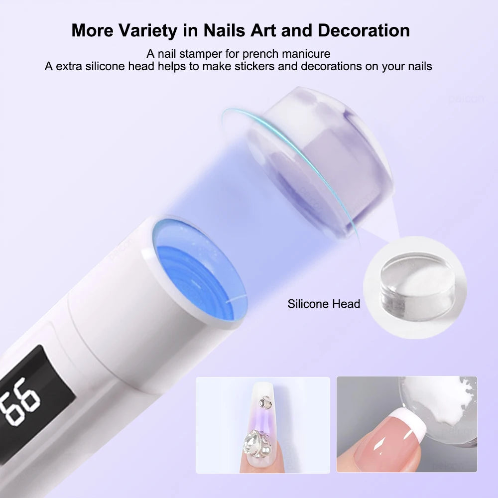 UV LED Nail Lamp Mini UV Nail Lamp for Manicure Mini Nail Dryer Stand Lamp Professional Ultraviolet Portable Nails Drying Light